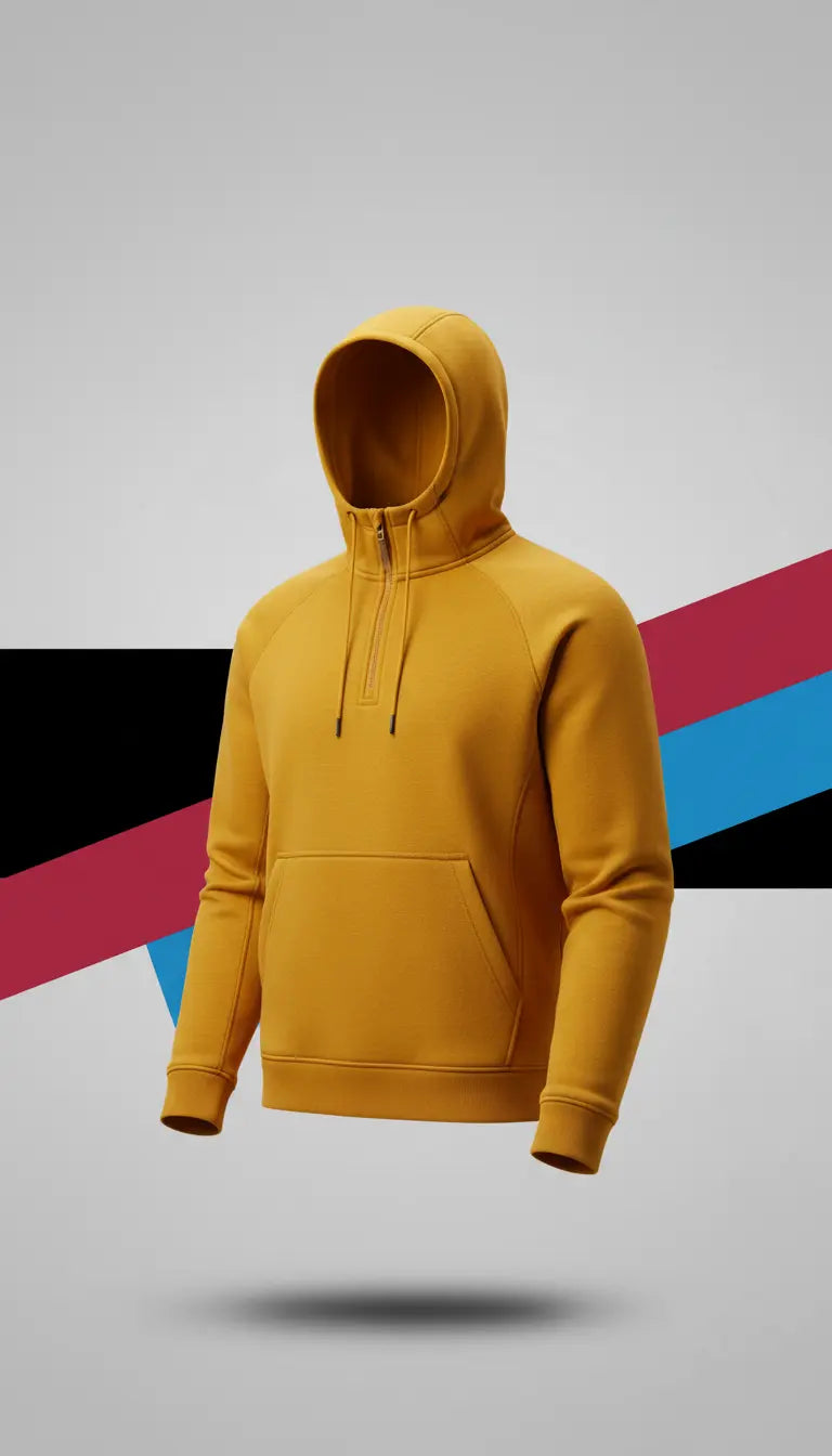 Kinetic Full-Zip Hoodie – Bold Yellow Kinetic